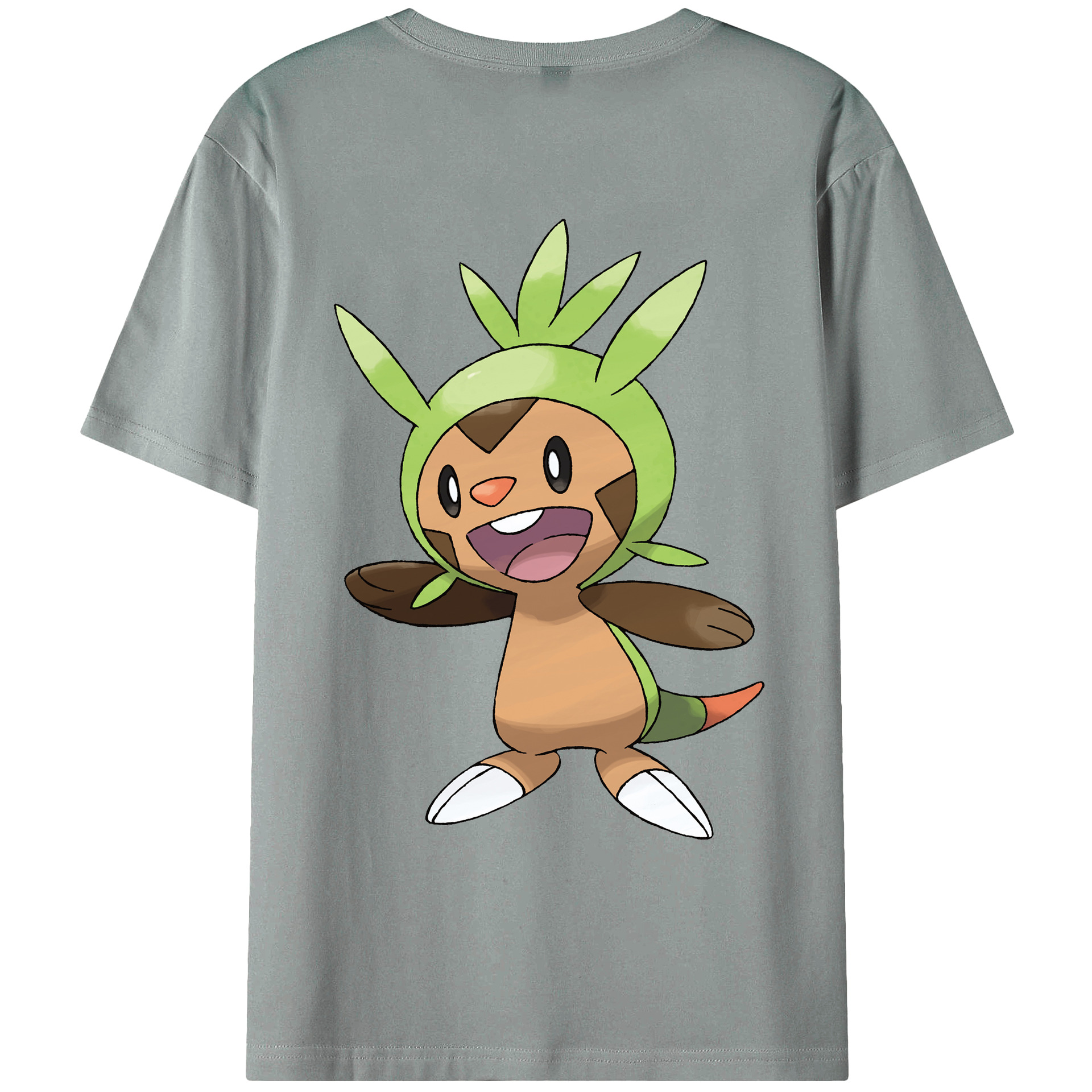 （画像用） ポケットモンスター Pokémon 綿100％ メンズ半袖Tシャツ（バックプリント） 通気性